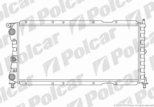 Polcar 301708A5 - Radiators, Motora dzesēšanas