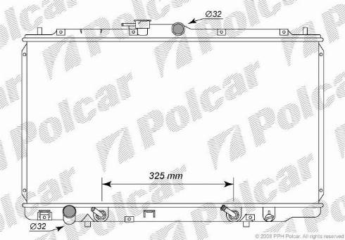 Polcar 3818087K - Radiators, Motora dzesēšanas