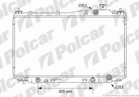 Polcar 382508-2 - Radiators, Motora dzesēšanas