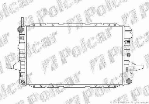 Polcar 321408A8 - Radiators, Motora dzesēšanas