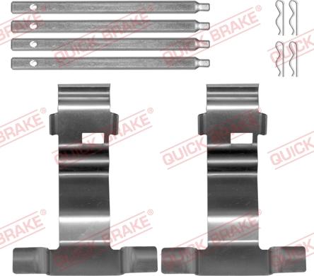 QUICK BRAKE 109-0043 - Piederumu komplekts