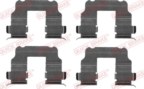 QUICK BRAKE 109-1690 - Piederumu komplekts