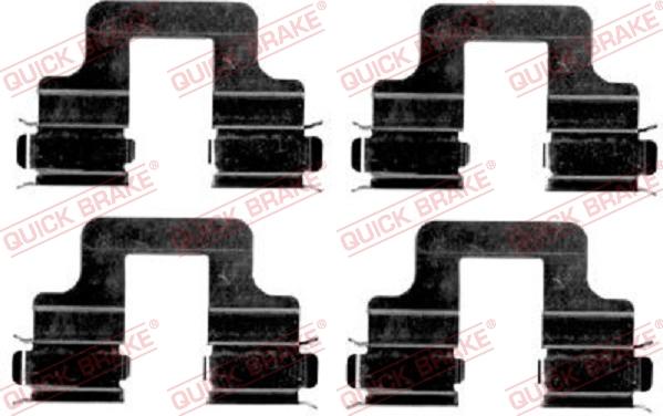 QUICK BRAKE 109-1606 - Piederumu komplekts