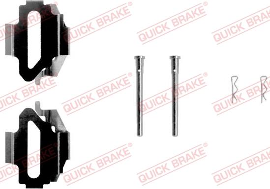 QUICK BRAKE 109-1168 - Piederumu komplekts