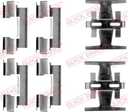 QUICK BRAKE 109-1134 - Piederumu komplekts