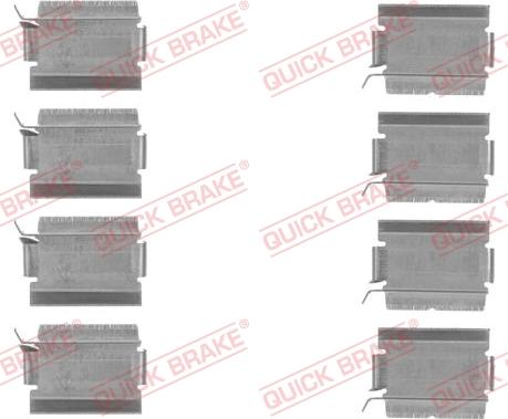 QUICK BRAKE 109-1820 - Piederumu komplekts