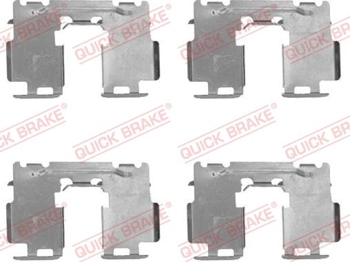 QUICK BRAKE 109-1760 - Piederumu komplekts
