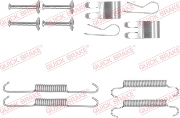 QUICK BRAKE 105-0013 - Piederumu komplekts