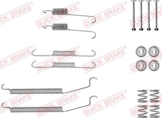 QUICK BRAKE 105-0039 - Piederumu komplekts