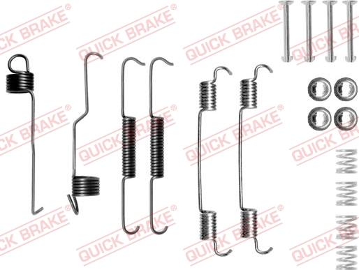 QUICK BRAKE 105-0804 - Piederumu komplekts