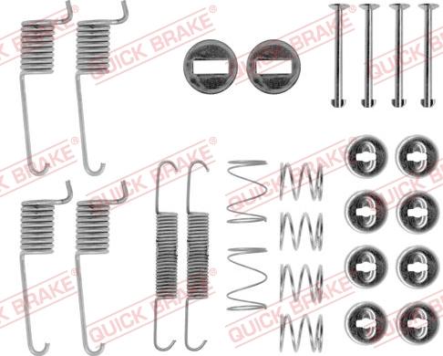 QUICK BRAKE 105-0714 - Piederumu komplekts