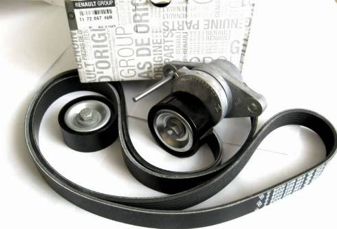 RENAULT 117206746R - Ķīļrievu siksnu komplekts