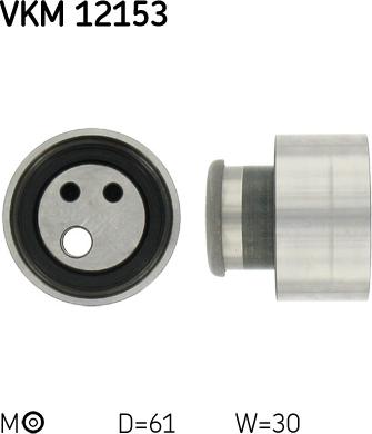 SKF VKM12153 - Spriegotājrullītis, Gāzu sadales