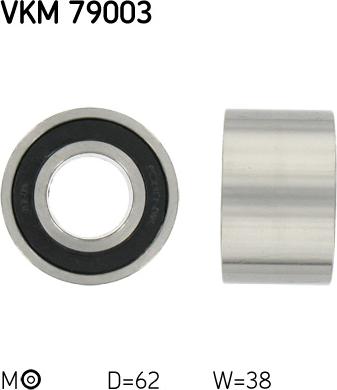 SKF VKM79003 - Spriegotājrullītis, Gāzu sadales