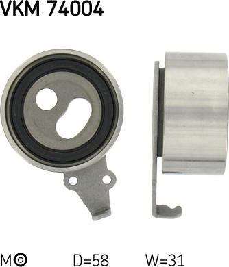 SKF VKM74004 - Spriegotājrullītis, Gāzu sadales