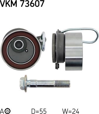 SKF VKM73607 - Spriegotājrullītis, Gāzu sadales