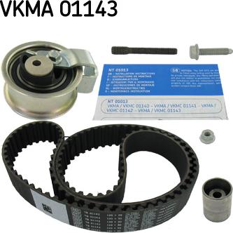 SKF VKMA01143 - Zobsiksnas komplekts