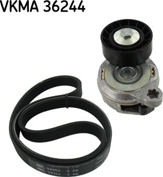 SKF VKMA36244 - Ķīļrievu siksnu komplekts