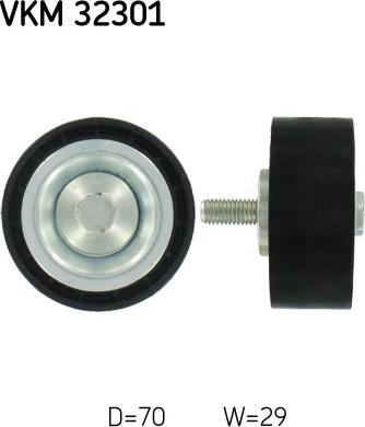 SKF VKMA32304 - Ķīļrievu siksnu komplekts