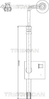 Triscan 8516 29030 - Hidrauliskā šļūtene
