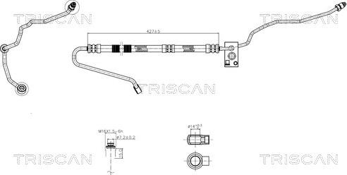 Triscan 8516 29028 - Hidrauliskā šļūtene
