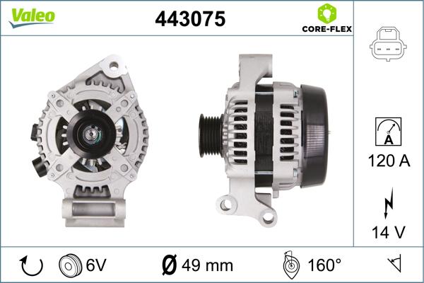 Valeo 443075 - Ģenerators