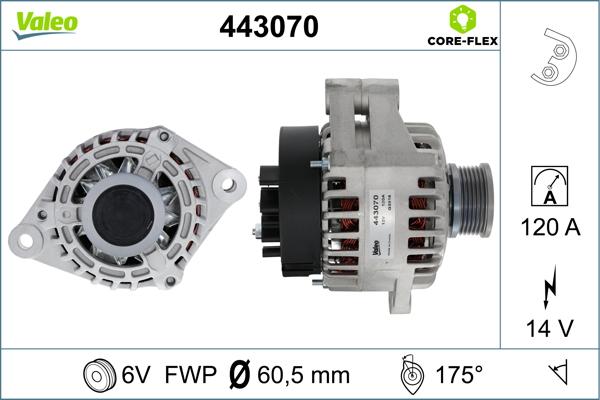 Valeo 443070 - Ģenerators