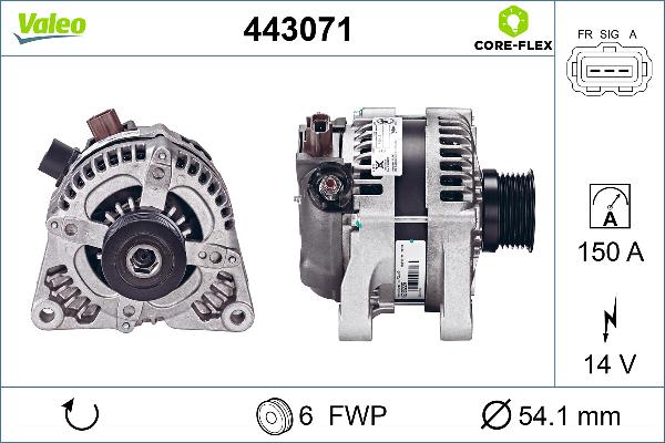 Valeo 443071 - Ģenerators