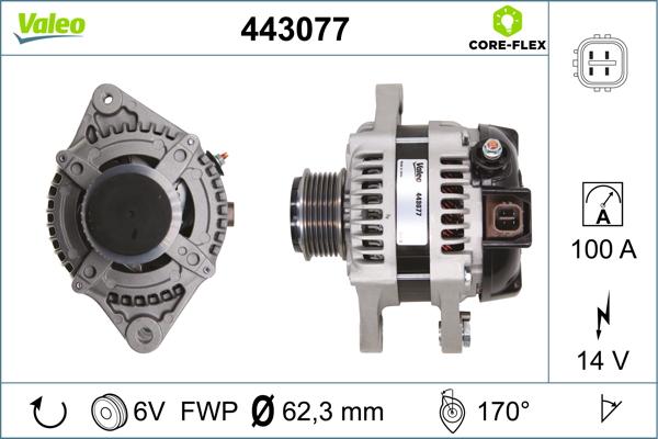 Valeo 443077 - Ģenerators