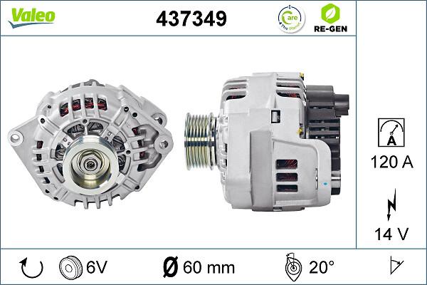 Valeo 437349 - Ģenerators