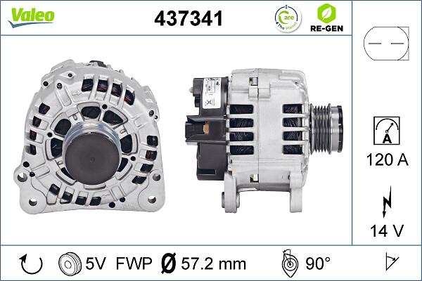 Valeo 437341 - Ģenerators