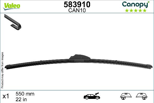 Valeo 583910 - Stikla tīrītāja slotiņa