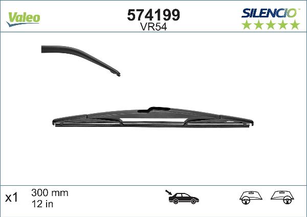 Valeo 574199 - Stikla tīrītāja slotiņa