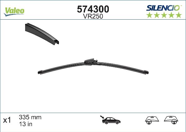 Valeo 574300 - Stikla tīrītāja slotiņa