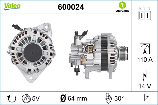 Valeo 600024 - Ģenerators