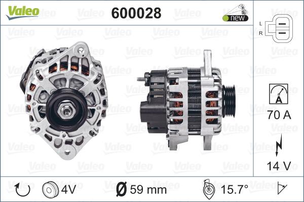 Valeo 600028 - Ģenerators