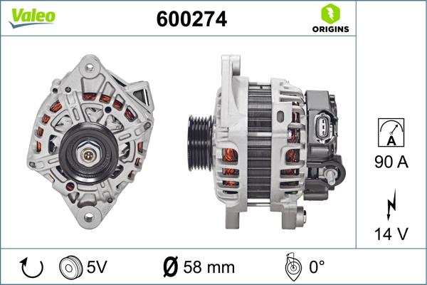 Valeo 600274 - Ģenerators
