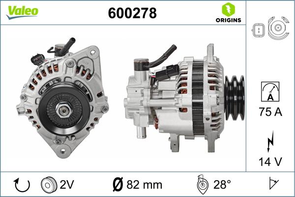 Valeo 600278 - Ģenerators
