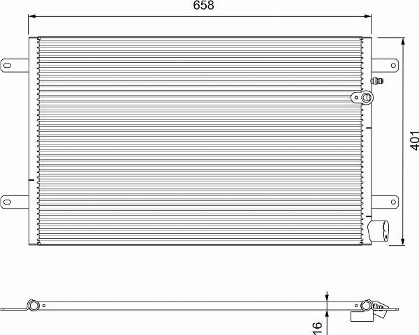 Valeo 814004 - Kondensators, Gaisa kond