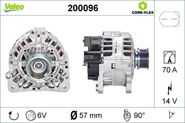 Valeo 200096 - Ģenerators