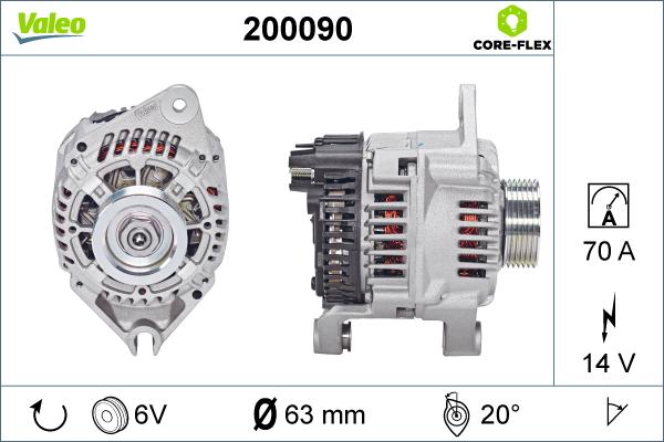 Valeo 200090 - Ģenerators