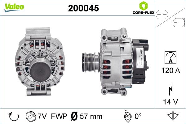 Valeo 200045 - Ģenerators