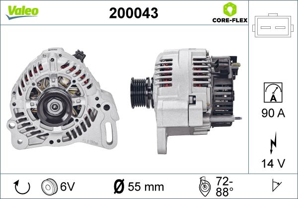Valeo 200043 - Ģenerators