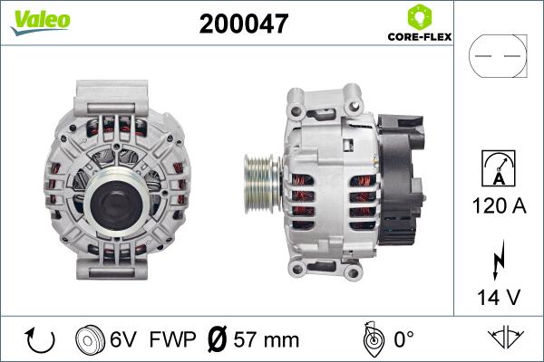 Valeo 200047 - Ģenerators