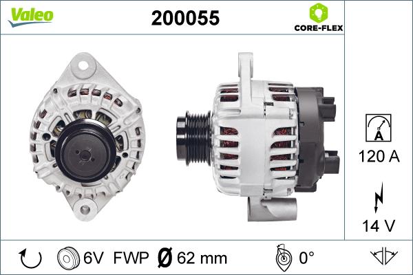 Valeo 200055 - Ģenerators