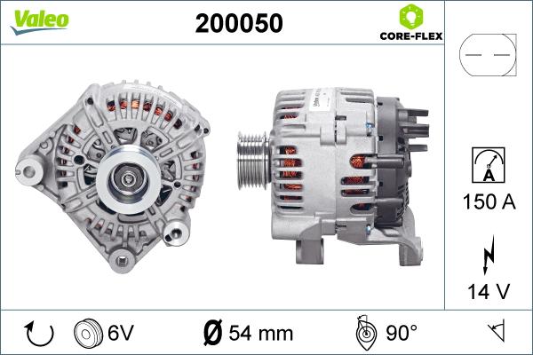Valeo 200050 - Ģenerators
