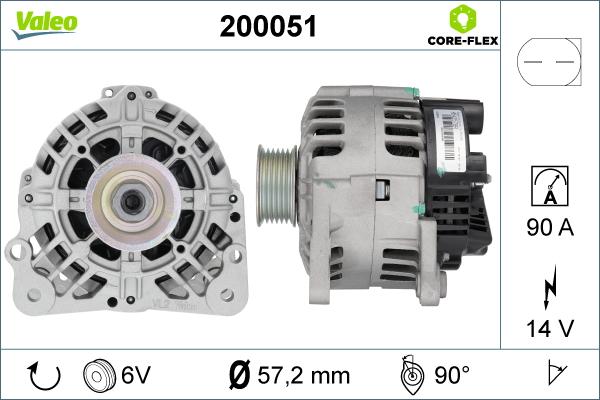 Valeo 200051 - Ģenerators