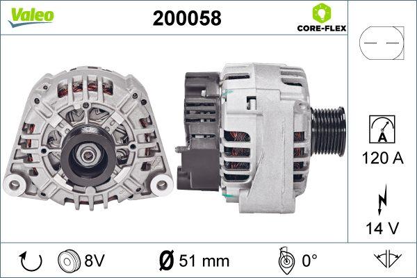 Valeo 200058 - Ģenerators