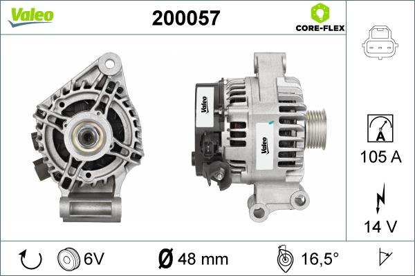 Valeo 200057 - Ģenerators