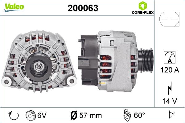 Valeo 200063 - Ģenerators